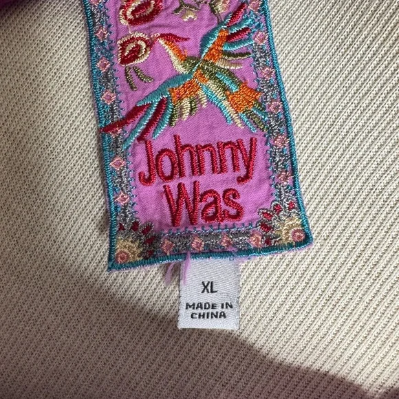 Johnny Was Fuchsia Tatiana Lace Blouse XL - Picture 4 of 8